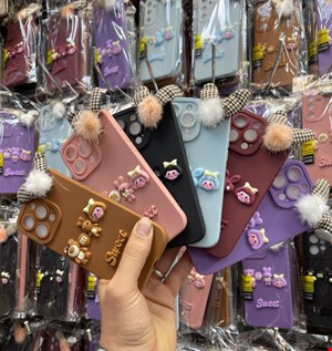 قاب عروسکی سیلیکونی مناسب برای گوشی آیفون13(Iphone 13)