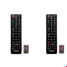 ریموت کنترل تلویزیون سامسونگ مدل AA59-00786A مجموعه 2 عددی به همراه باتری